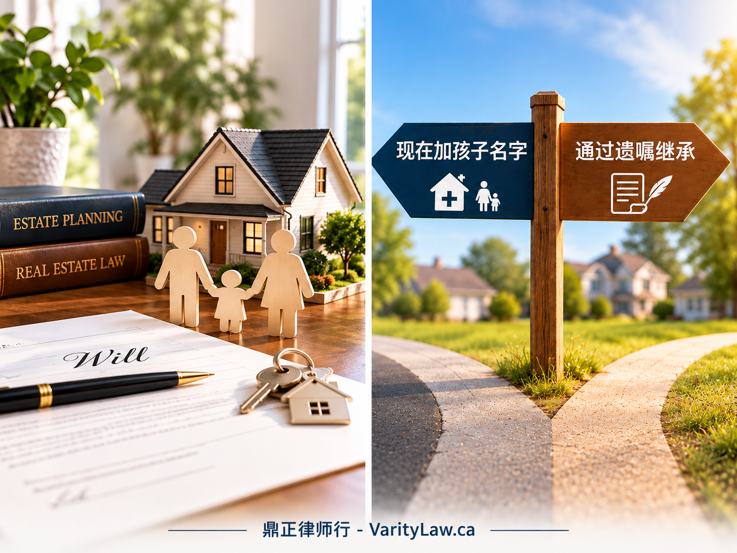 安省房产继承：现在加孩子名字上去，还是日后通过遗嘱继承？